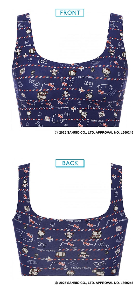 トリンプ スロギー ゼロフィール ブラ ハーフトップ ハローキティコラボ sloggi ZF HELLO KITTY SML Triumph