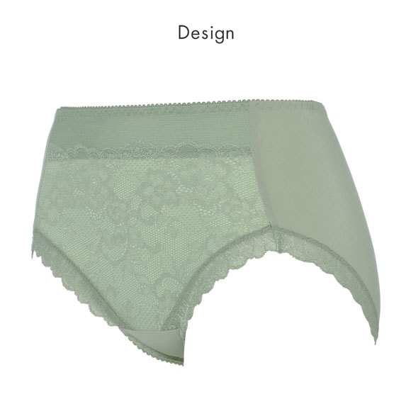 トリンプ TR632 天使のブラ スリムライン レーシィ ショーツ 深め ハイウエスト はきこみ深めショーツ ML GR Triumph