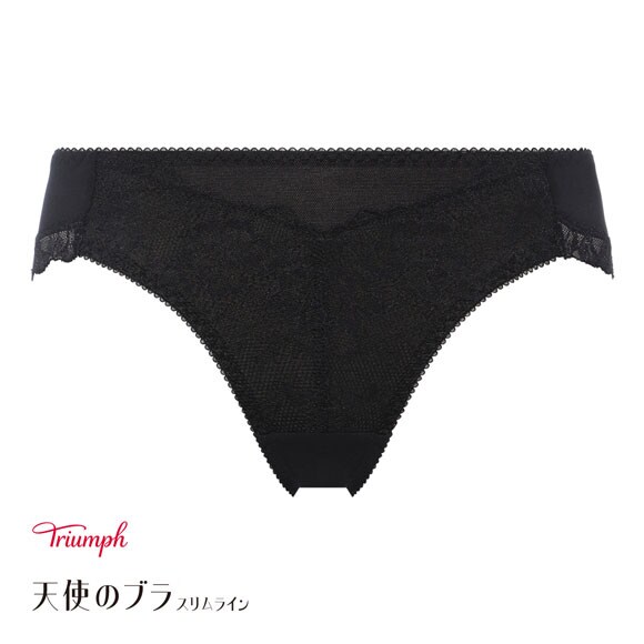 トリンプ TR632 天使のブラ スリムライン レーシィ ショーツ スタンダード レギュラーショーツ ML BK Triumph