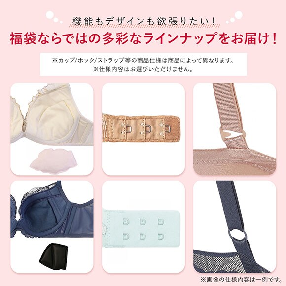 福袋 アモスタイル 3P ブラジャー 3点セット インナー 下着 EG 大きいサイズ AMOSTYLE