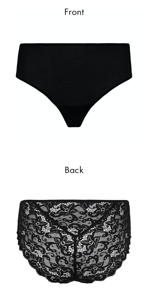 ハンロ モーメント 定番 バックレース ショーツ HANRO MOMENTS