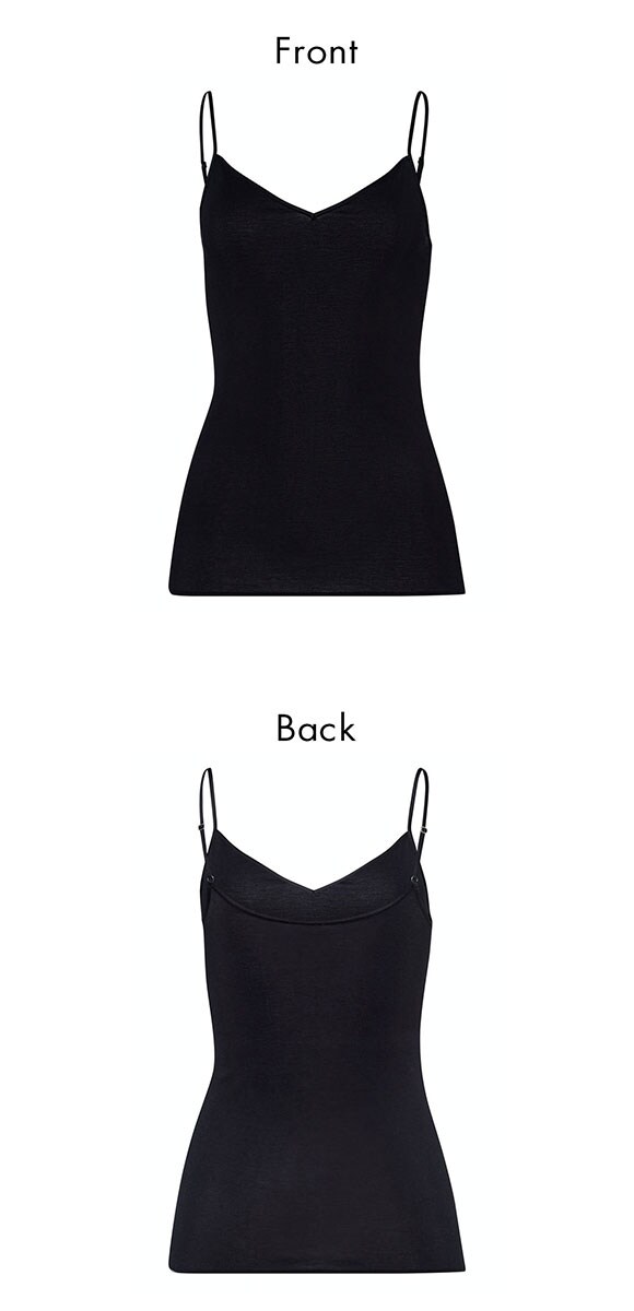 ハンロ コットン シームレス キャミソール HANRO COTTON SEAMLESS Vネック インナー