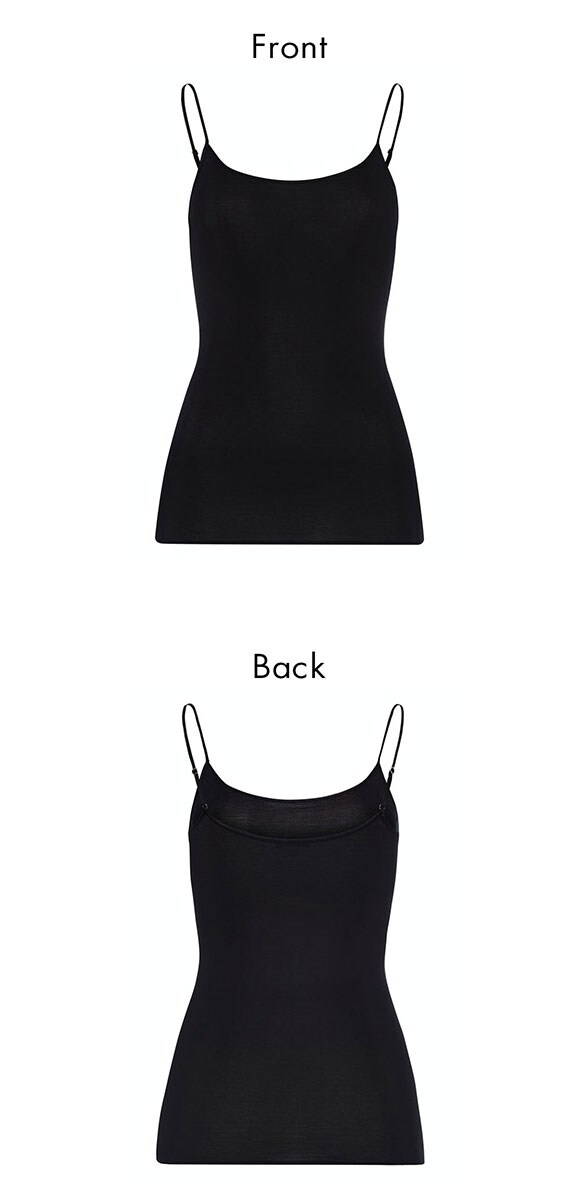 ハンロ コットン シームレス キャミソール HANRO COTTON SEAMLESS Uネック インナー