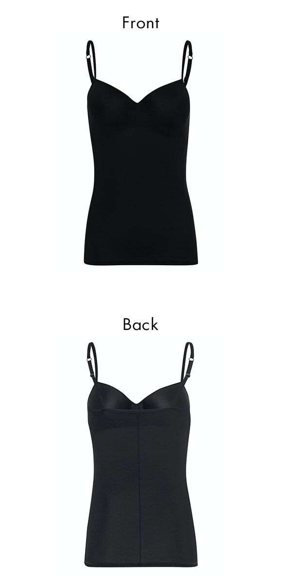 ハンロ アリュール 定番 カップ付き キャミソール HANRO ALLURE Vネック インナー