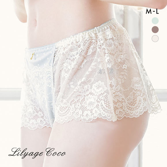 リリアージュココ LilyageCoco ジェラート フレアショーツ ML バックレース タップパンツ