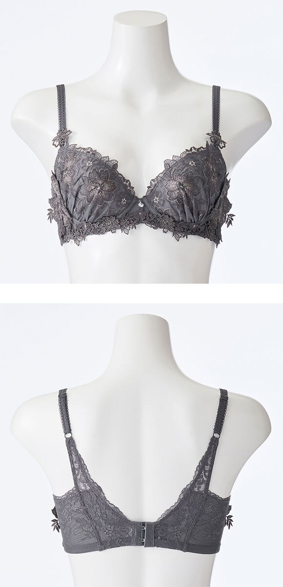 ドゥペルル クリスタル 脇高すっきりブラジャー GH 谷間 スムージング 凸凹 なめらか リフトアップ 大きいサイズ 脇肉 脇寄せ 盛り胸