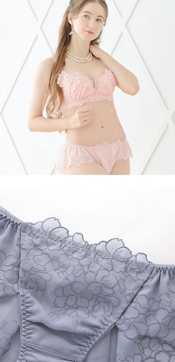 ドゥペルル スリジエフルーリス フレアレースショーツ ML バックレースショーツ 総レース DuePerle