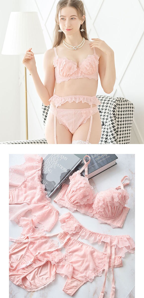 ドゥペルル スリジエフルーリス ガーターベルト ランジェリー DuePerle