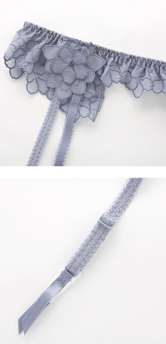 ドゥペルル スリジエフルーリス ガーターベルト ランジェリー DuePerle