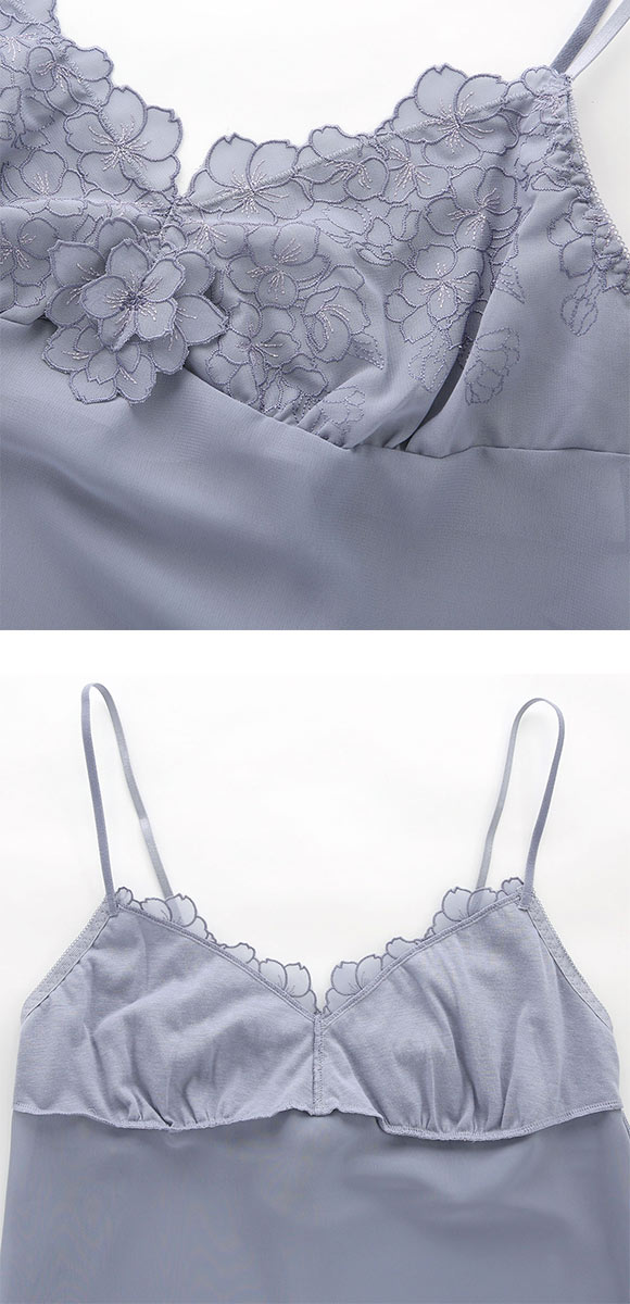 ドゥペルル スリジエフルーリス キャミソール＆タップパンツ セットアップ ランジェリー ルームウェア インナー ラウンジ DuePerle