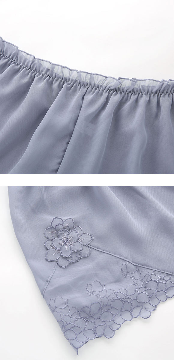 ドゥペルル スリジエフルーリス キャミソール＆タップパンツ セットアップ ランジェリー ルームウェア インナー ラウンジ DuePerle