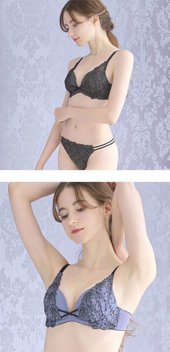 グラナティス ワイルドベリー ブラセット BCDEF ブラジャー ショーツ セット ソフトワイヤー 痛くなりにくい 大きいサイズ granatus