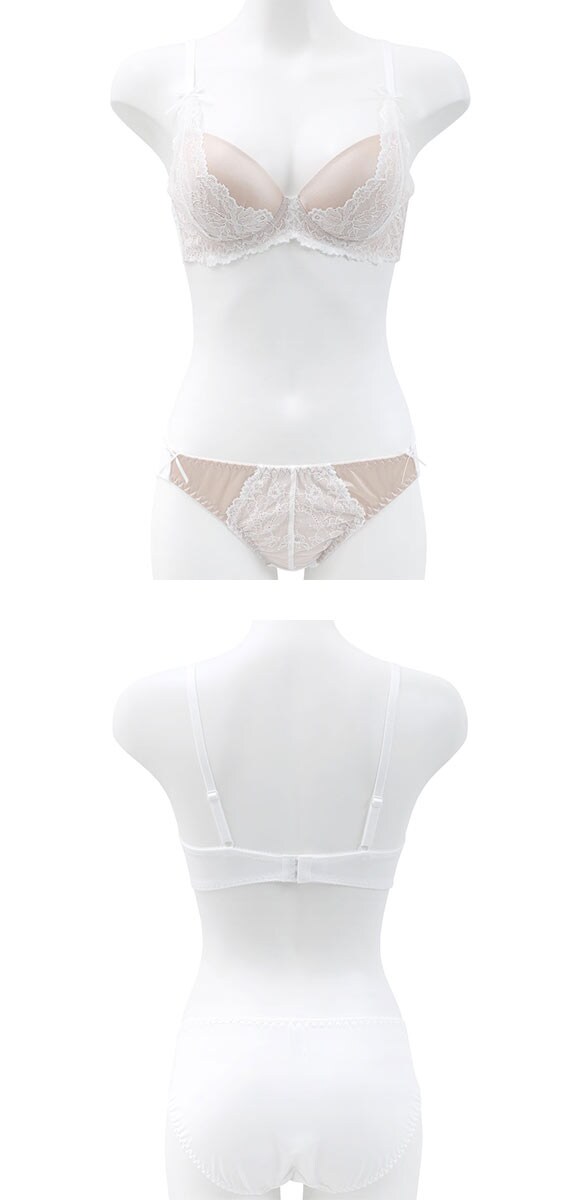 イーエスフェアリー ロマンティックレース ブラセット BCDEF65-80 大きいサイズ 盛り ブラジャー ショーツ セット ES Fairy