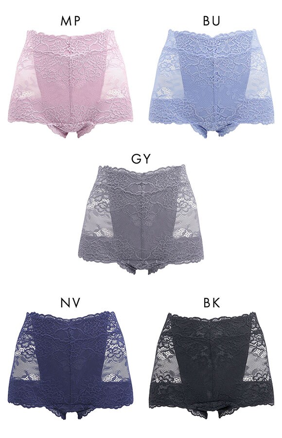 ドルチェフィオラエブリー 総レース ショートガードル S M L ショーツガードル 1枚ばき 着やせ 補正 ソフト 楽ちん Dolce Fiora every