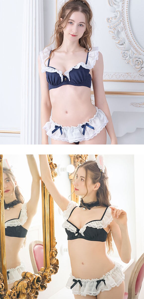 ドルチェフィオラ ラブリーフリル もえキュン ブラセット BCDEF65-80 ソフトワイヤー ブラジャー ショーツ セット Dolce Fiora