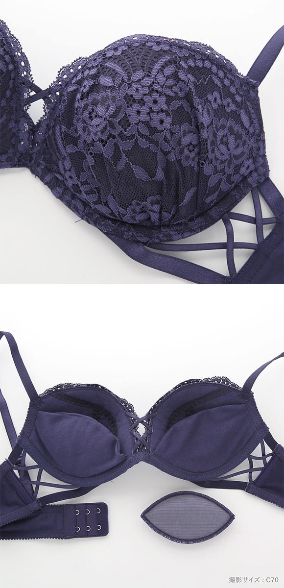 ドルチェフィオラ ボンテージ ブラセット BCDEF 大きいサイズ ソフトワイヤー やさしい ブラジャー ショーツ セット Dolce Fiora