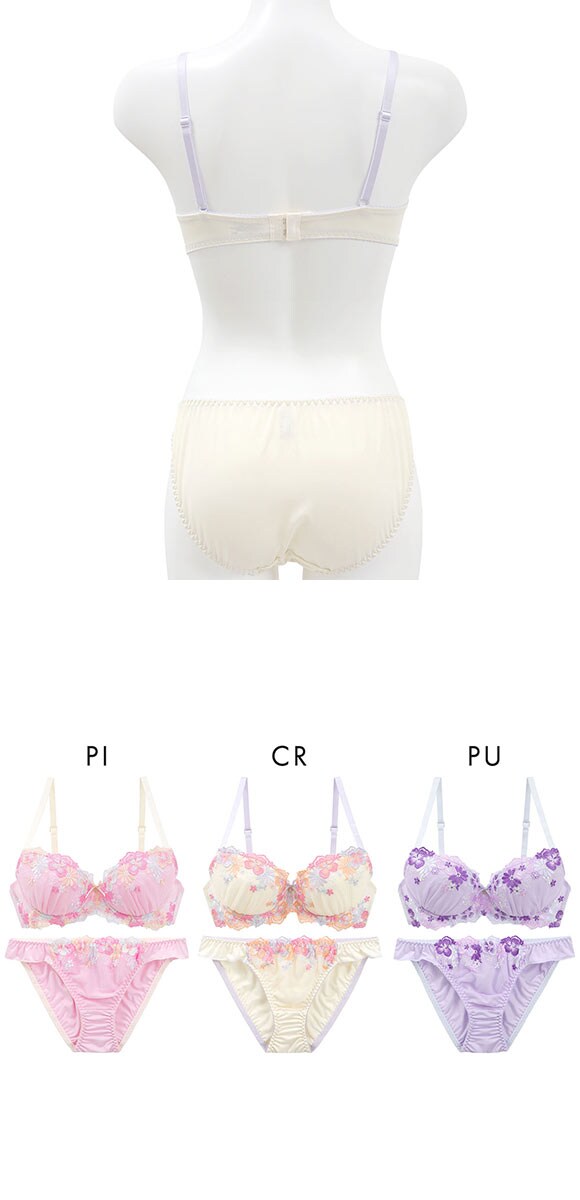 ドルチェフィオラ フルーティフラワー ブラセット BCDEF ソフトワイヤー やさしい ブラジャー ショーツ セット Dolce Fiora
