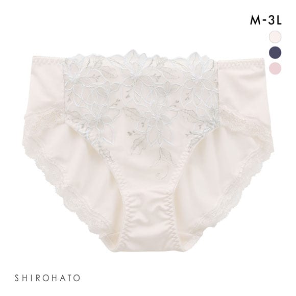キレイ工房 美背中シルエットブラ ペアショーツ ノーマル ショーツ 花柄刺繍