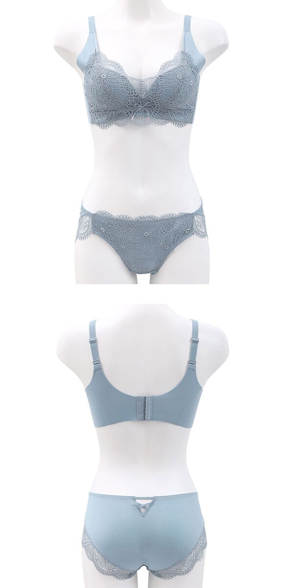 メルトココ 谷間キープ ふわとろカップ プランジノンワイヤーブラ ブラセット 脇スッキリ ブラジャー ショーツ セット