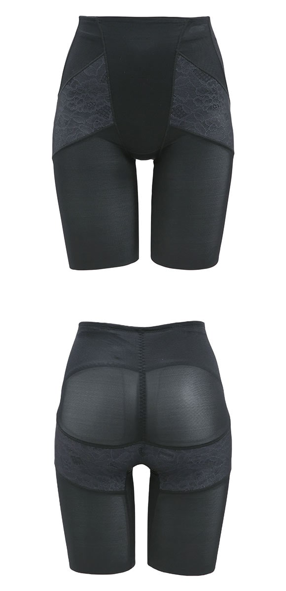 瞬間細見えパンツ ロングガードル くびれ＆お腹押さえ＆ヒップアップ 骨盤 ショーツガードル 細見え 補正下着