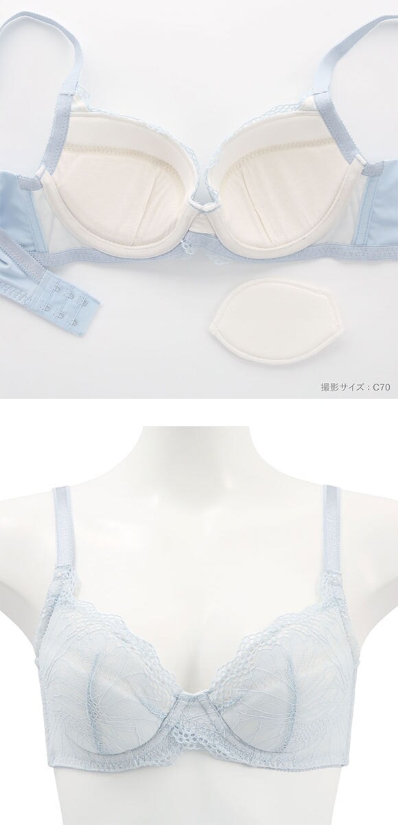 ビューティーアシスト ふわもち触感やさしくフィット 3/4カップブラジャー BCD 脇高 美胸 Beauty Asist