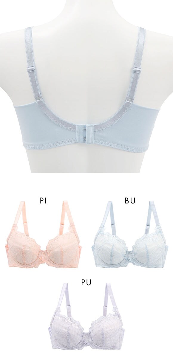 ビューティーアシスト ふわもち触感やさしくフィット 3/4カップブラジャー BCD 脇高 美胸 Beauty Asist