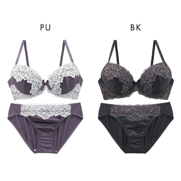 ソニアブラック シルキーサテン ブラセット AAA AA A 小さいサイズ シンデレラサイズ 小胸 SONIA BLACK ブラジャー ショーツ セット
