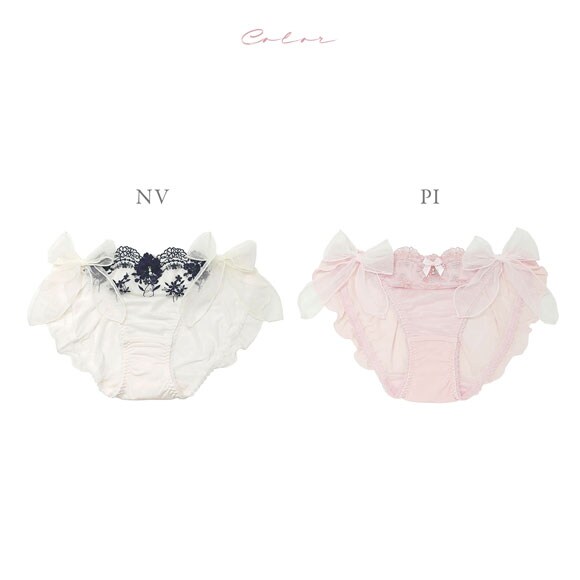 ナルエー ランジェリー ティエル ショーツ サイドリボン フルバック NARUE