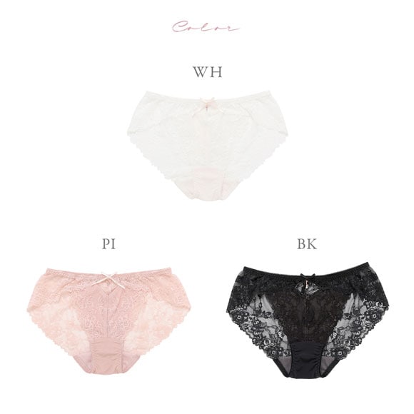 ナルエー ランジェリー レーシーアップバックレース 総レース ショーツ M L スタンダード バックレース