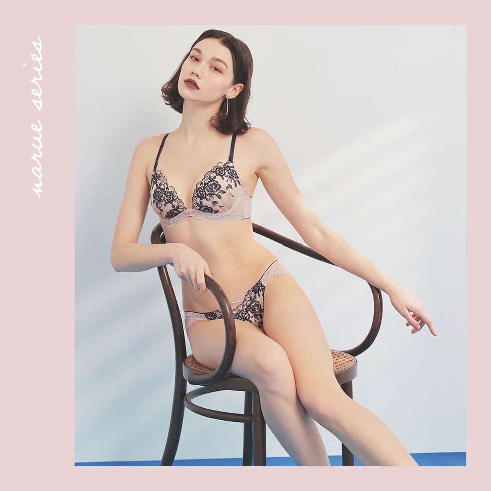 ナルエー ランジェリー ローズ ブラジャー L字ワイヤー BC NARUE