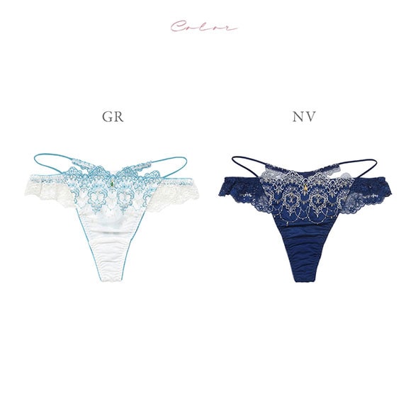 ナルエー ランジェリー ジャスミン Tバック ショーツ ストリング バックレース NARUE