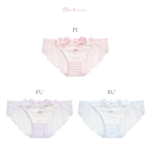 ナルエー ランジェリー ティア ショーツ M L LL スタンダード ノーマル ビキニ 総レース バックレース NARUE