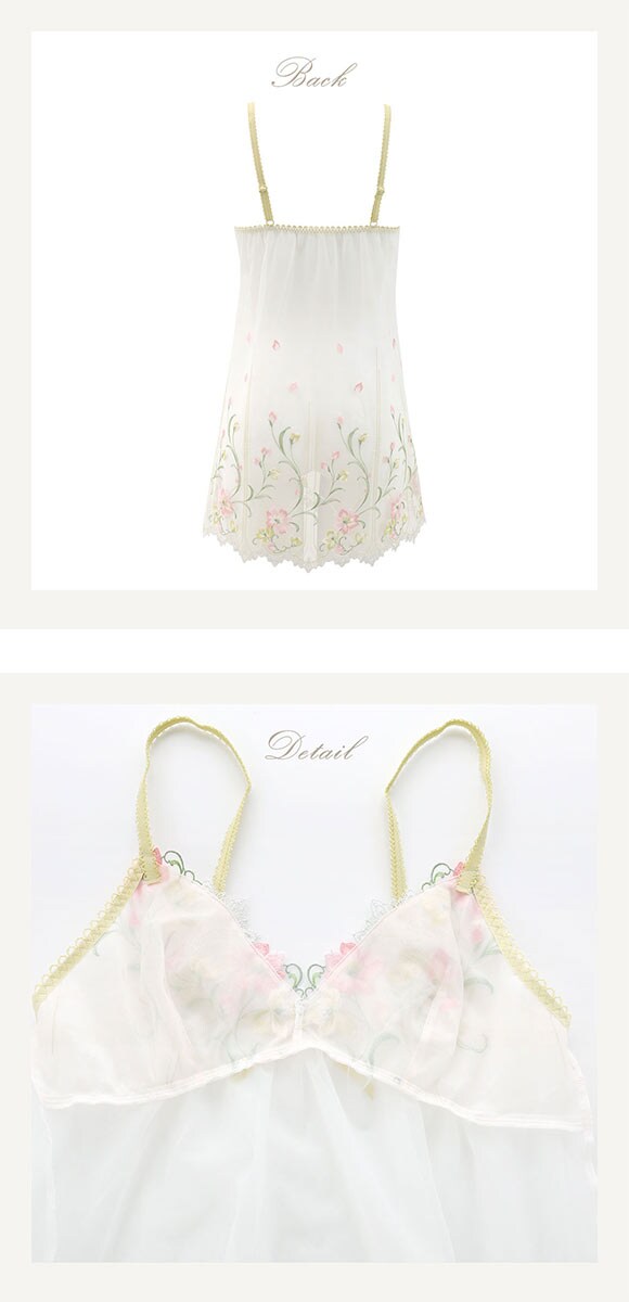 リサマリ レーヌ テリン スリップ ロングキャミソール ランジェリー Risa Magli Reine