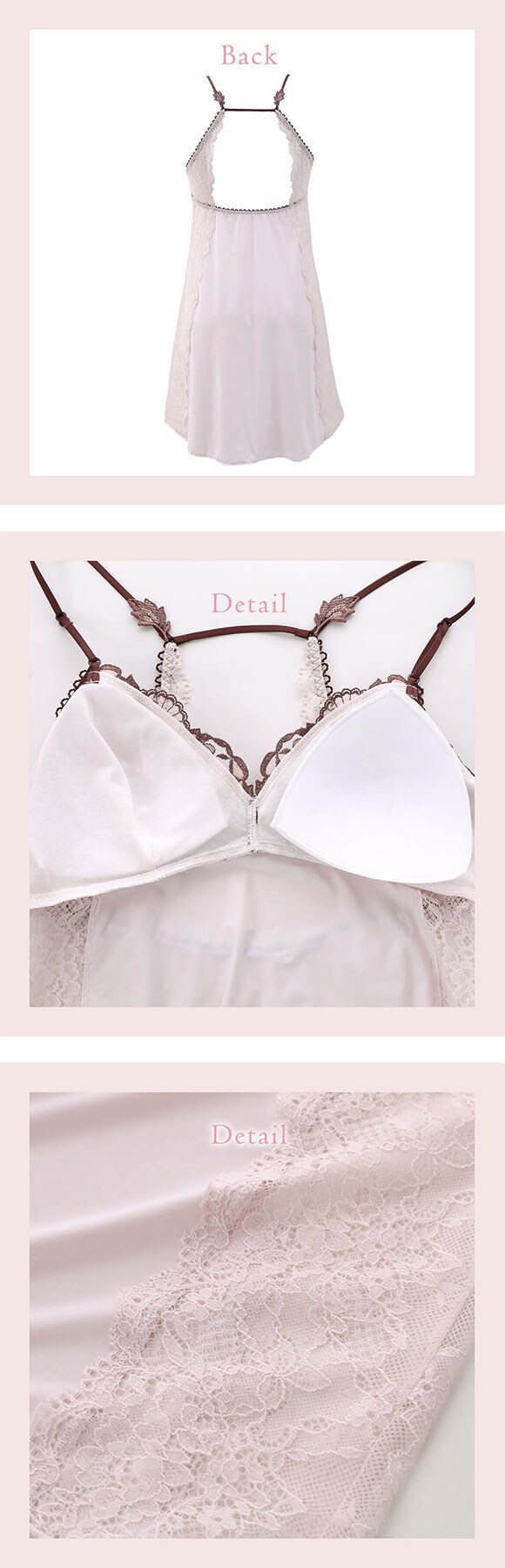 リサマリ エレノア カップ付き スリップ ランジェリー Risa Magli