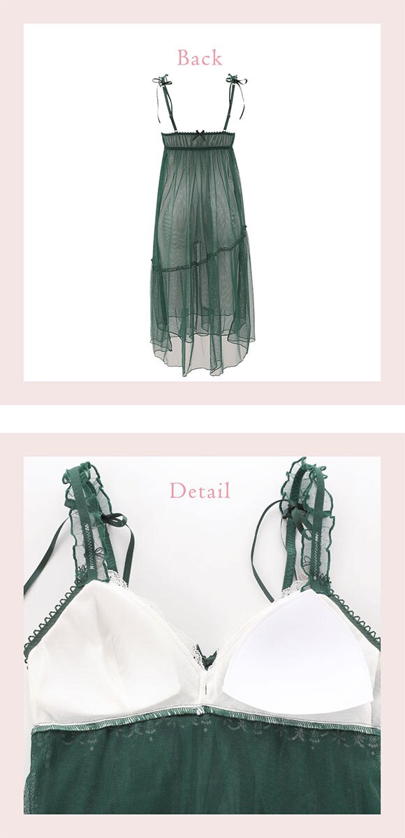 リサマリ ルビー カップ付き マキシワンピース ランジェリー Risa Magli