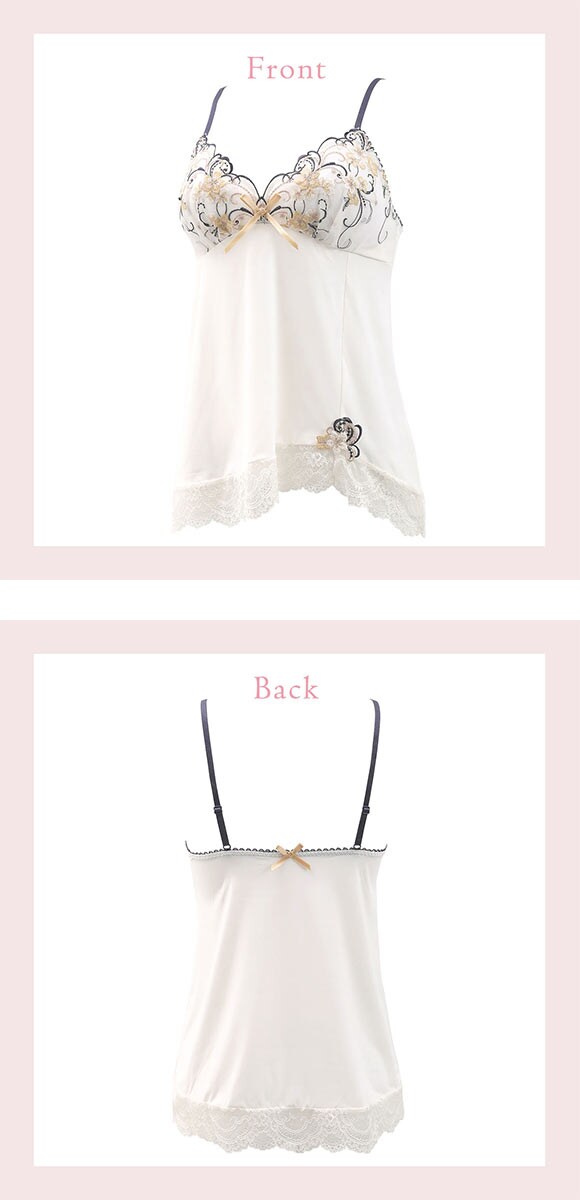 リサマリ アイシャ カップ付き キャミソール ミニスリップ ランジェリー Risa Magli