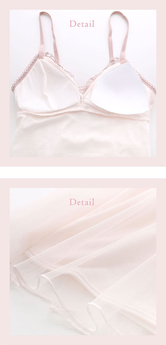 リサマリ ラーレ カップ付き キャミソール ミニスリップ ランジェリー Risa Magli