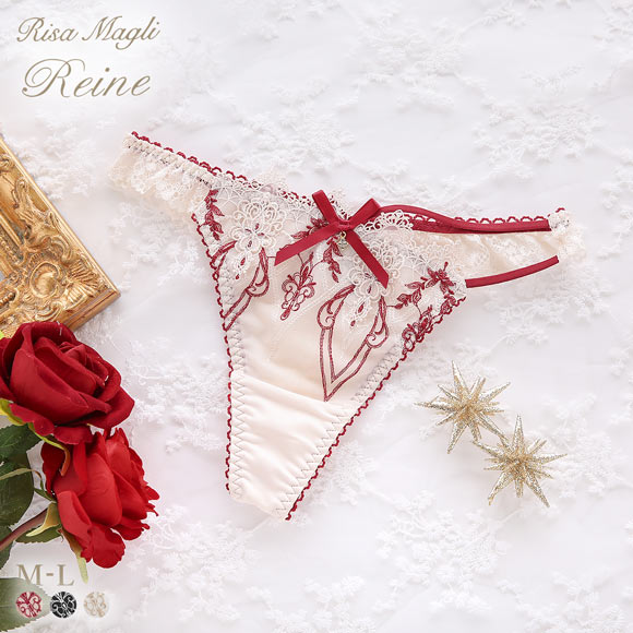 リサマリ レーヌ ジュエリー ショーツ Tバック バックレース タンガ ソング Risa Magli Reine