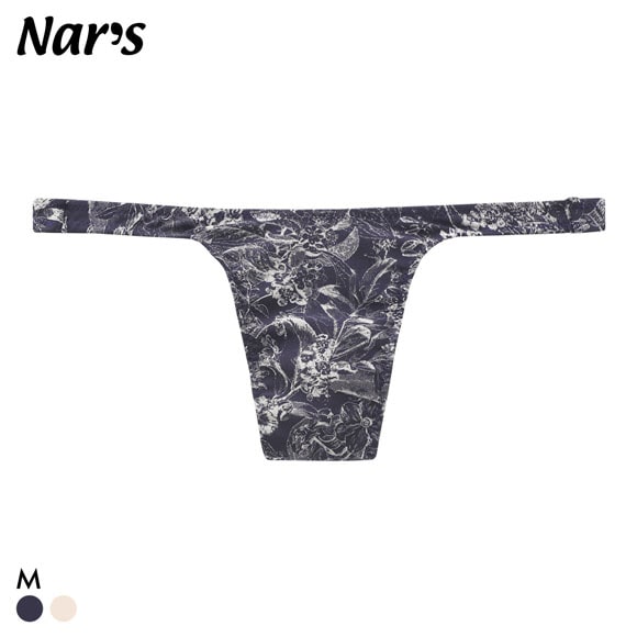 ナルズ ヴィンテージボタニカル ジェンダーレス Tバック ビキニ 男女兼用 ショーツ 前とじ Nars