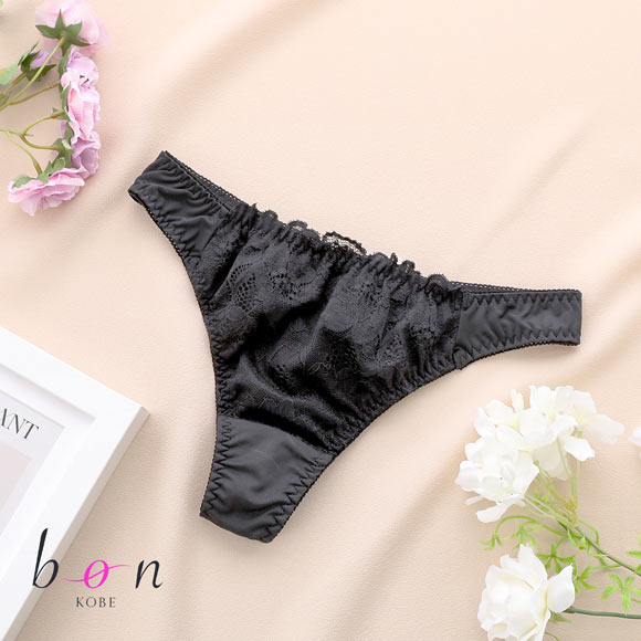 ビーオーエヌ 脇スッキリバストメイクブラ フラワーレーシーカシュクールシリーズ Tバック bon