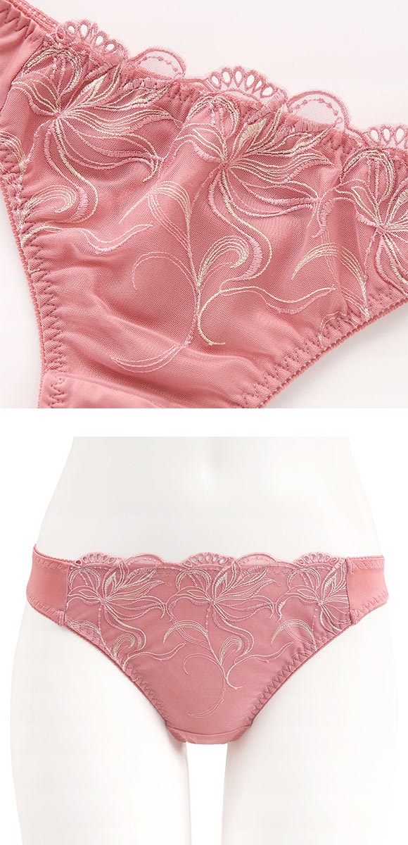 ビーオーエヌ 脇スッキリバストメイクブラ カシュクール フラワーレース シリーズ ショーツ Tバック M L LL 単品 大きいサイズ