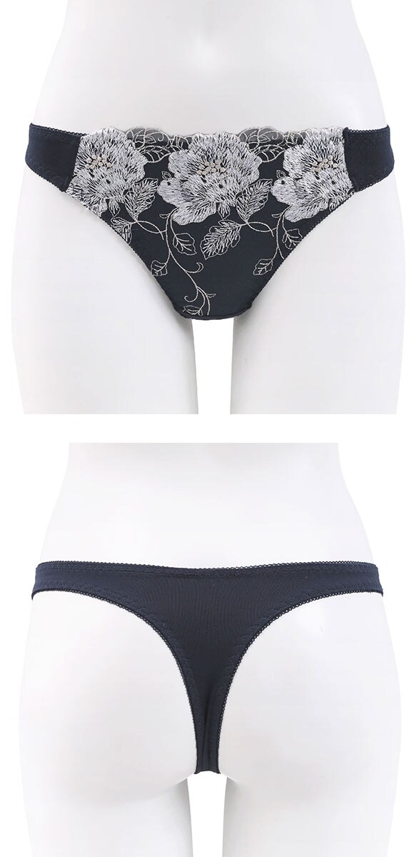 ビーオーエヌ 脇スッキリバストメイクブラ 花柄 カシュクール シリーズ ショーツ Tバック M L LL 大きいサイズ