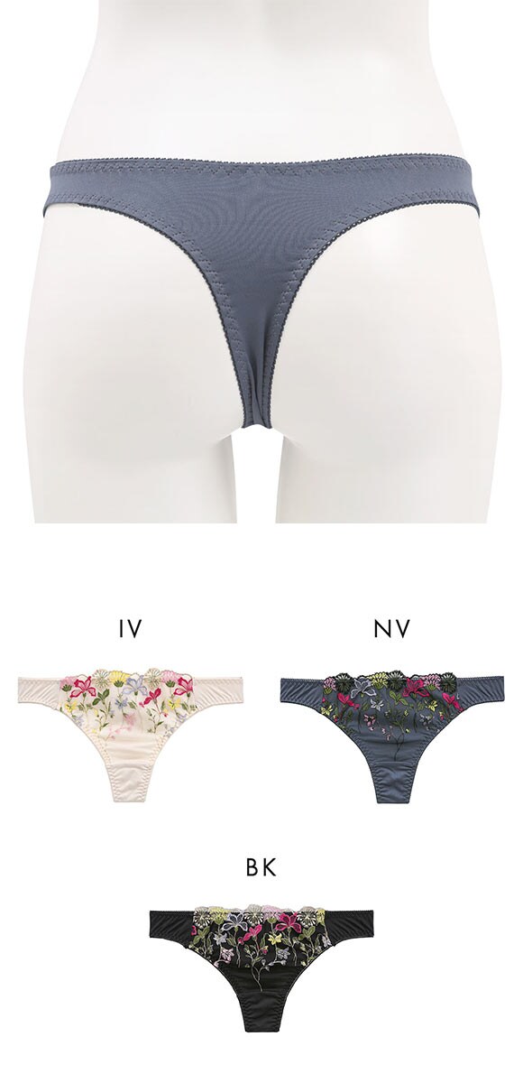 ビーオーエヌ 脇細見え 胸元リッチ シュッとRich ボタニカル シリーズ ショーツ Tバック M L LL 大きいサイズ