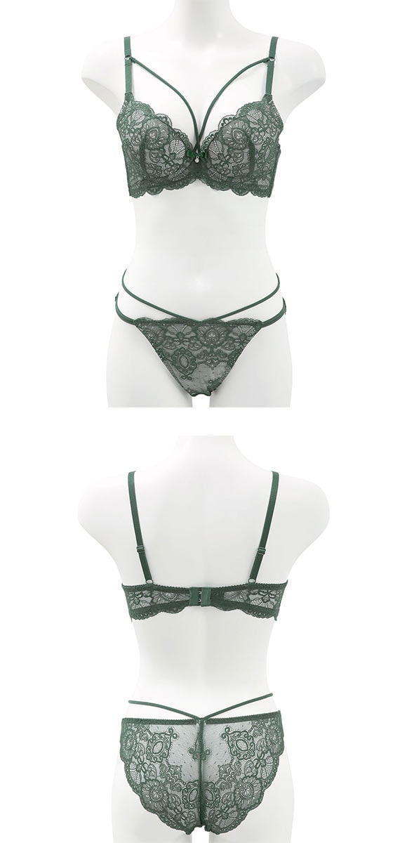 オールレース ヌーディーコード ブラジャー ショーツ セット BCDEF 大きいサイズ バックレース 総レース