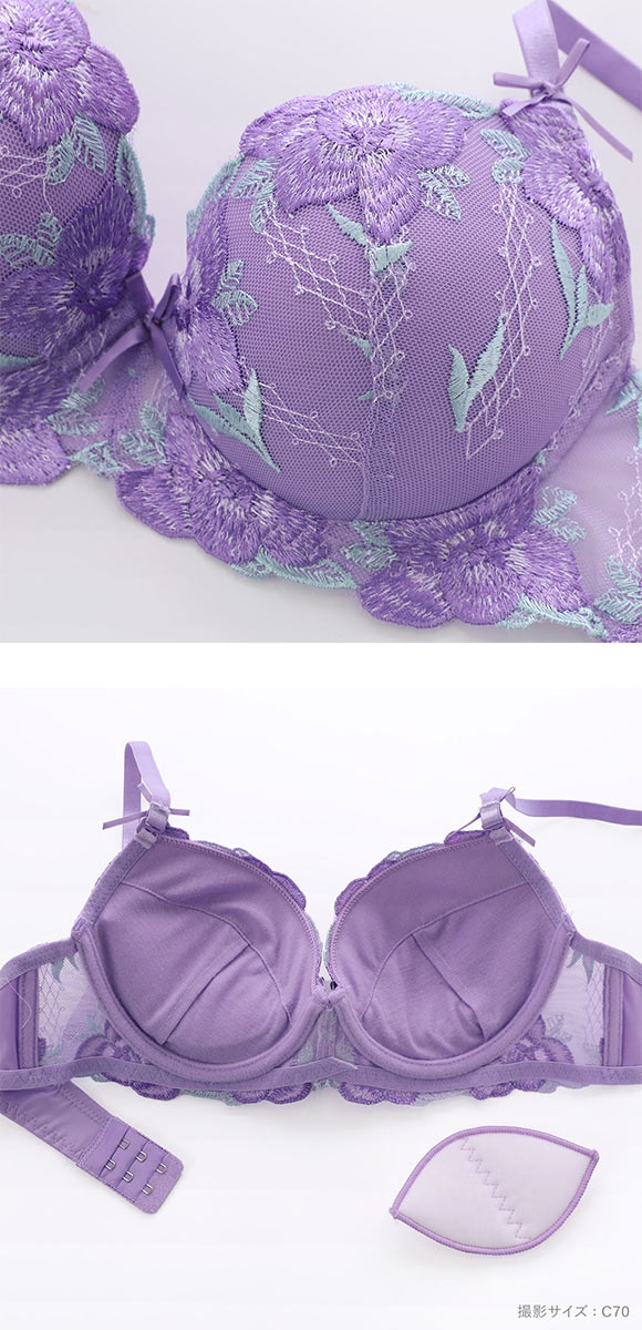 ロイヤルローズ ブラジャー ショーツ セット Tバック 3点セット BCDEF 大きいサイズ