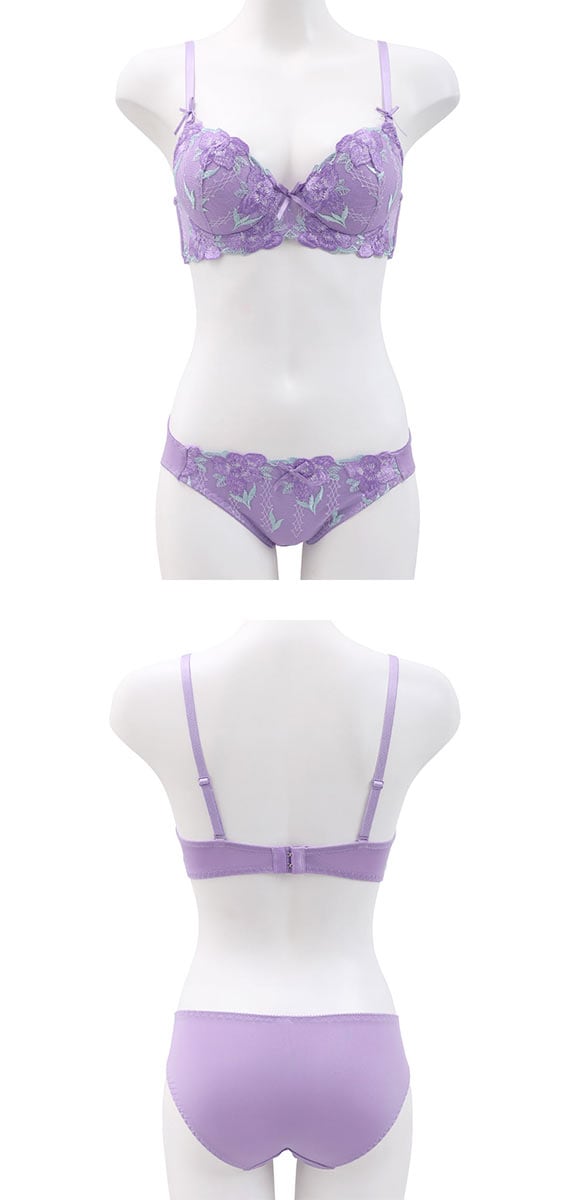 ロイヤルローズ ブラジャー ショーツ セット Tバック 3点セット BCDEF 大きいサイズ