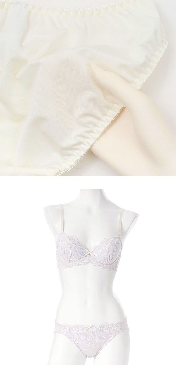 プチソワレ マルチカラーフラワー ブラセット BCD ブラジャー ショーツ セット petit soiree
