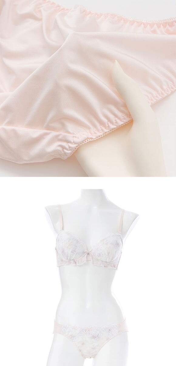 プチソワレ ブラセット プリントラメレース ブラジャー ショーツ セット ABCDEF petit soiree