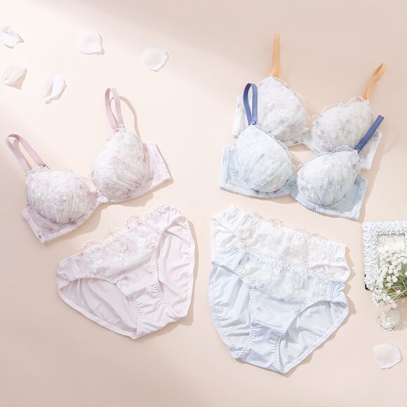 パリーゼ フェデフルール ブラセット ABCDEF ブラジャー ショーツ セット ナイスフィット プリント Palissee