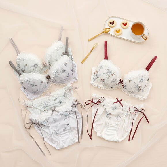 パリーゼ クラシカルガーリー ブラセット サイドリボン ABCDEF ブラジャー ショーツ セット Palissee